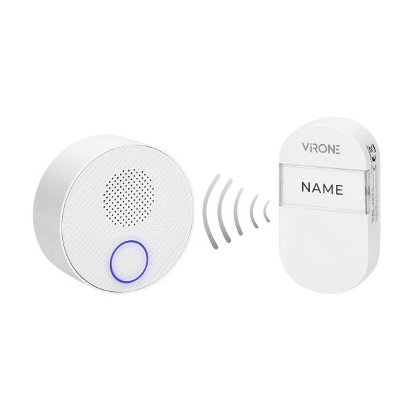 SONUS AC wireless doorbell, plug-in system, with battery-free button, learning system, 38 ringtones, operation range up to 100m SONUS AC wireless doorbell, plug-in system, with battery-free button, learning system, 38 ringtones, operation range up to 100m